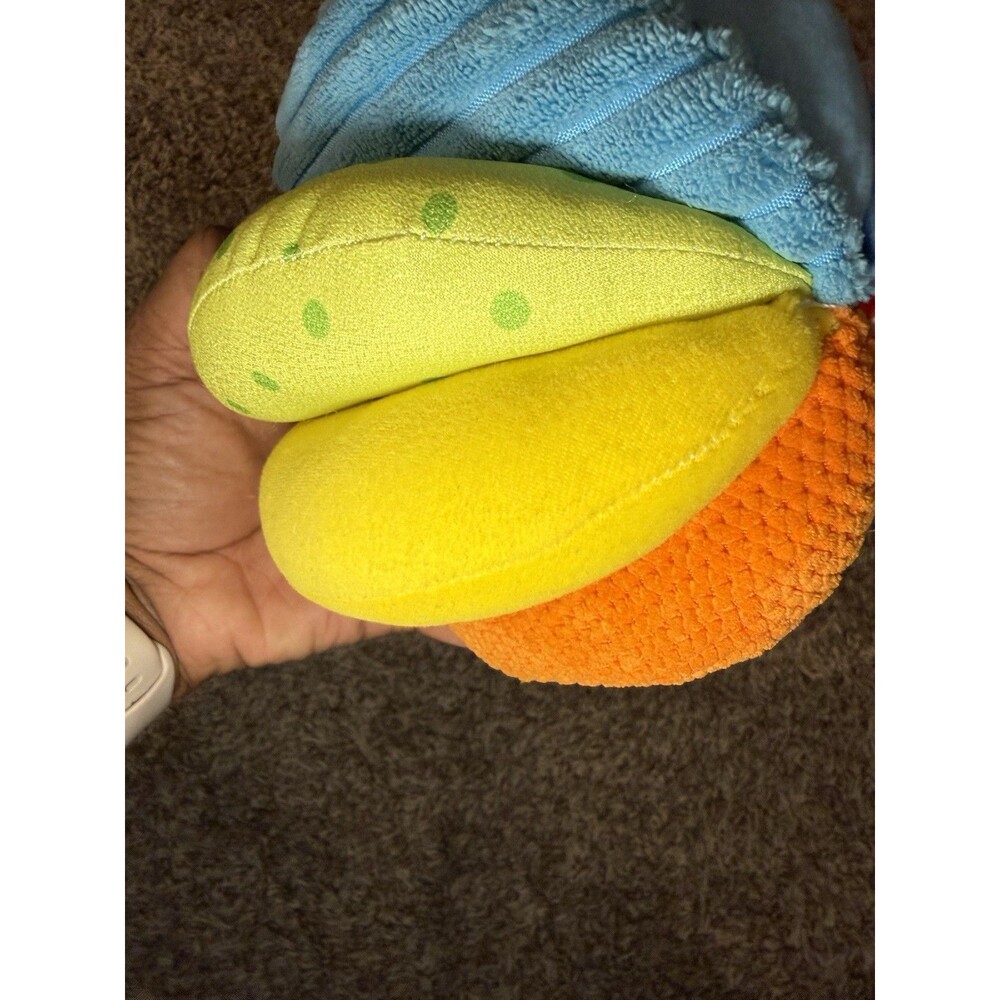 Adena Montessori Rainbow Ball Baby Sensory Plush Toy Soft Fabric